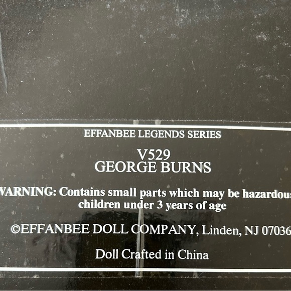 George Burns 100th anniversary collector figure by effanbee doll company - Picture 11 of 12